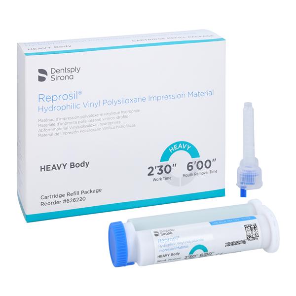 Reprosil Impression Material Cartridge 50 mL Heavy Body Refill 4/Pk