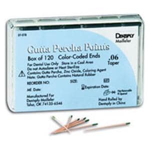 Hand Rolled Gutta Percha Points Size 15 White 120/Bx