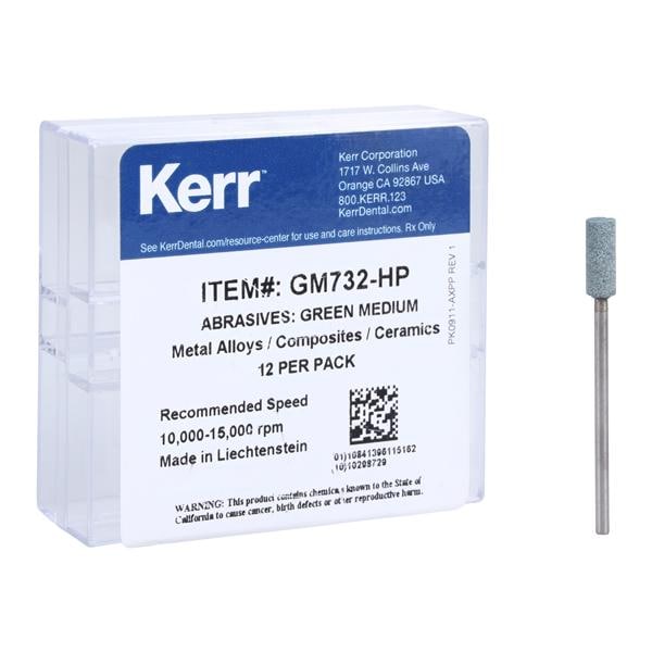 NTI Abrasives Mounted Abrasive Medium Cylinder Green Refill 12/Pk