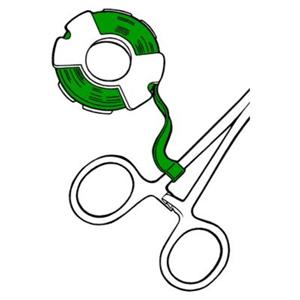 ID Tape 300 Feet x 0.25 in For Autoclave Green 1/Rl