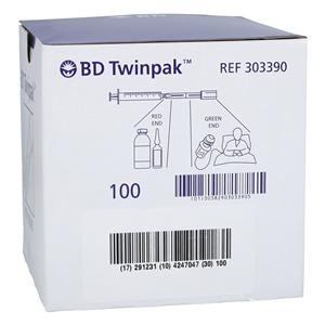Twinpak Dual Device Cannula 17 Gauge Red/Green 100/Bx, 10 BX/CA