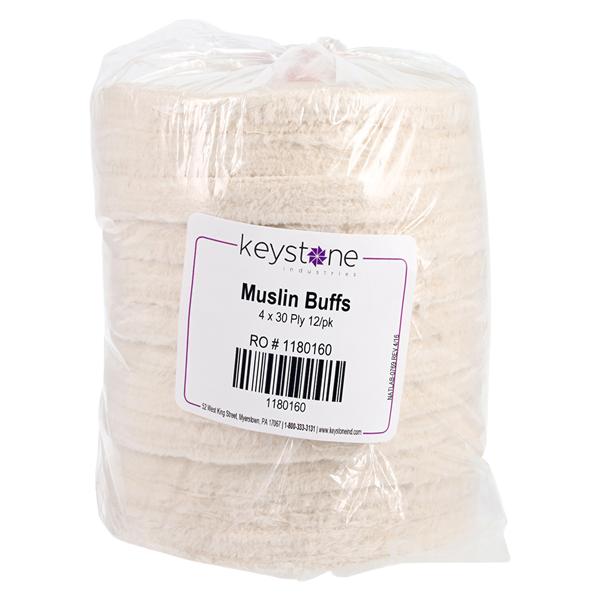 Buff Muslin 4" x 30 Ply 12/Pk