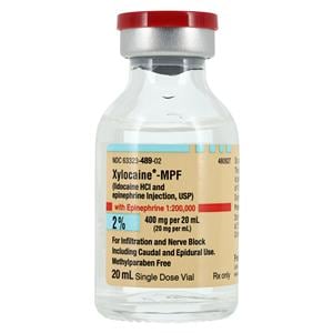 Xylocaine MPF w/Epinephrine Injection 2% 1:200,000 PF SDV 20mL Each