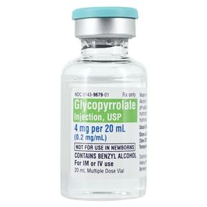 Glycopyrrolate Injection 0.2mg/mL MDV 20mL Each