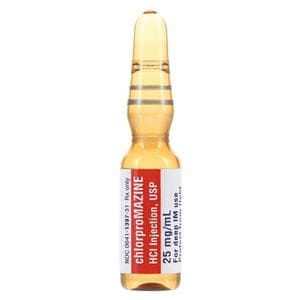 Chlorpromazine HCl Injection 25mg/mL Ampule 1mL Each, 25 EA/CA