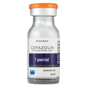 Cefazolin Injection 1gm/vl Powder Vial 10mL Each, 50 VL/CA