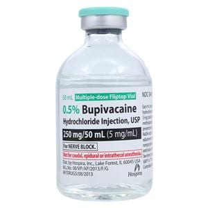 Bupivacaine HCl Injection 0.5% MDV 50mL Each