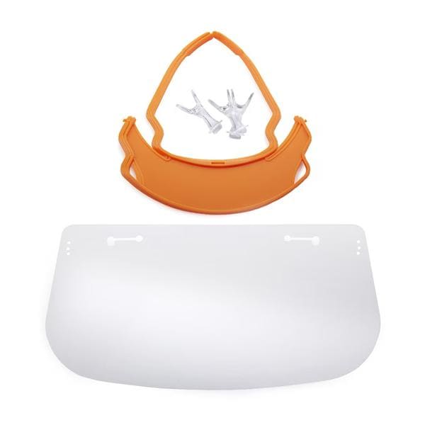 ClearLite Safety Visor Assorted Reusable w/ 15 Shlds/3 Vrs/3 Ns Clps 15/Pk