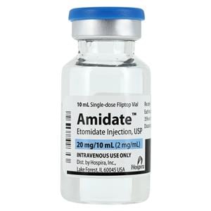 Amidate Injection 20mg SDV 10mL Each