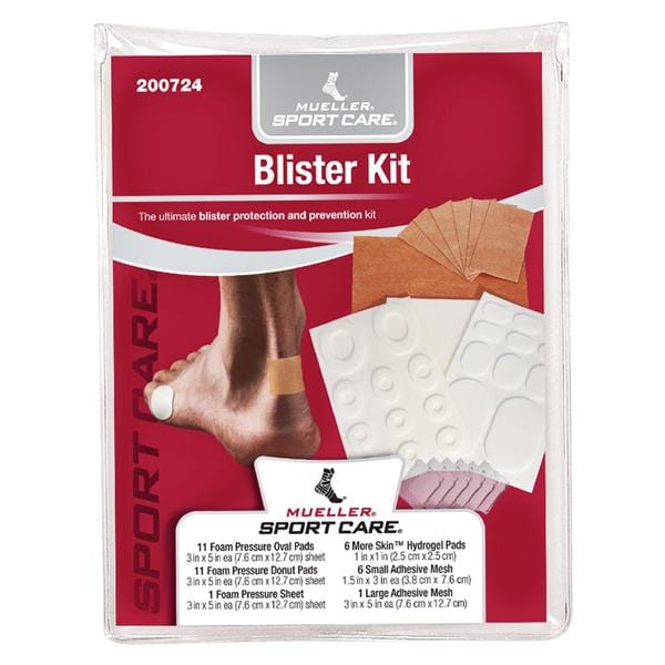 Mueller Foam/Hydrogel/Mesh Blister Kit Assorted Sizes Sterile Kit Adhs Wt/Tn