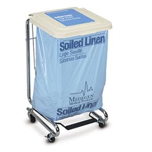 Encompass Laundry Lid Square Stainless Steel Hamper 19x21x36