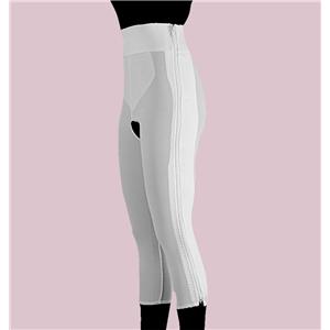 Compression Girdle Below Knee Small 33-36" White
