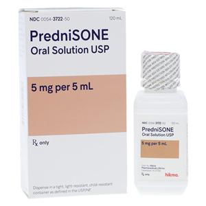 Prednisone Oral Solution 5mg/5mL Bottle 120ml Each