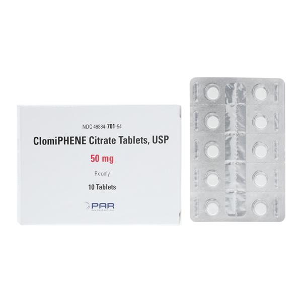 Clomiphene Citrate Tablets 50mg Blister Pack 10/Package Each