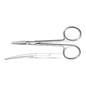 Iris Scissors Curved 4-5/8" Stainless Steel Ea