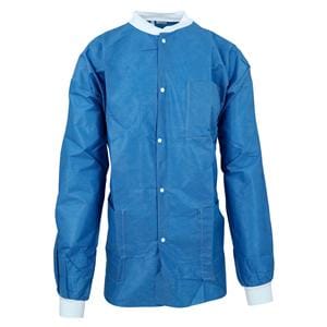 Premium Lab Jacket 3 Layer SMS Large Ceil Blue 10/Pk