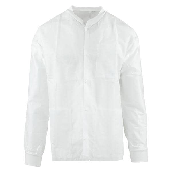Premium Lab Jacket 3 Layer SMS Large White 10/Pk