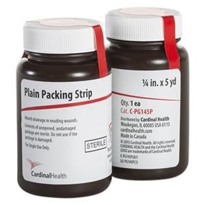 100% Cotton Gauze Packing Strip 1/4 x5yd Sterile LF