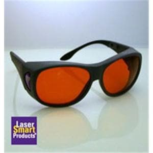 Glasses Safety Small Black Frame/Amber Lens Reusable Ea