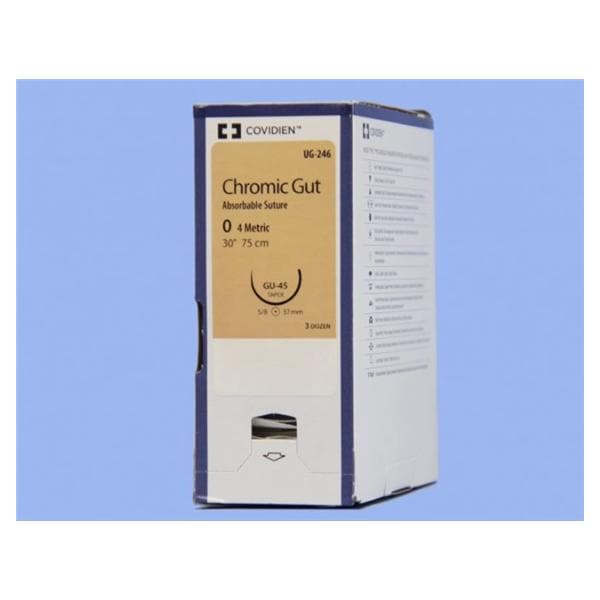 Surgigut Suture 0 30" Chromic Gut Monofilament GU-45 Undyed 36/Ca