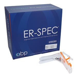ER-SPEC Vaginal Speculum Medium Lighted 12/Bx