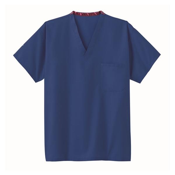 Essentials Scrub Tunic V-Neck 1 Pocket 3X Large Navy Unisex EA