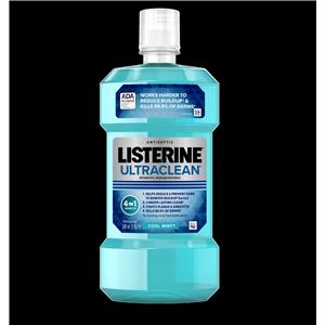 Listerine UltraClean Arctic Mint Mouth Rinse 16 oz Bottle 6/Ca