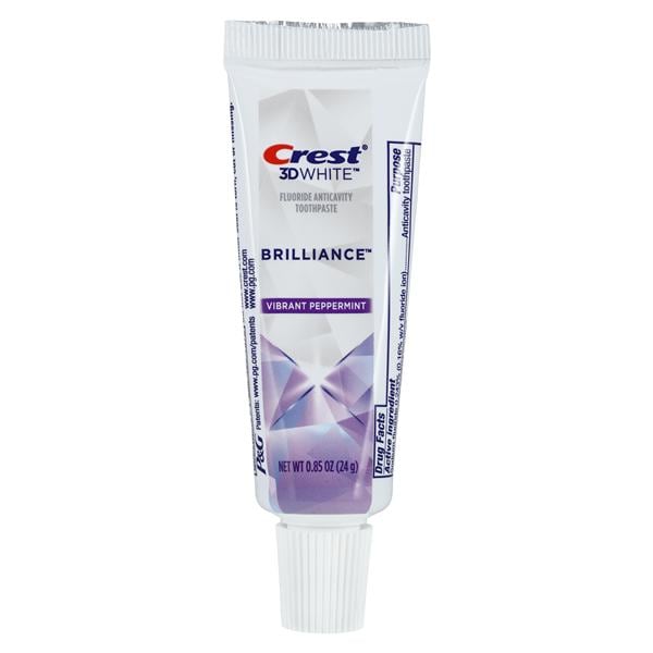 Crest 3D White Brilliance Whitening Toothpaste 0.85 oz Vibrant Peppermint 72/Ca