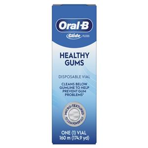 Oral-B Glide Healthy Gums Waxed Floss 160 Meters Unflavored Ea, 100 EA/CA