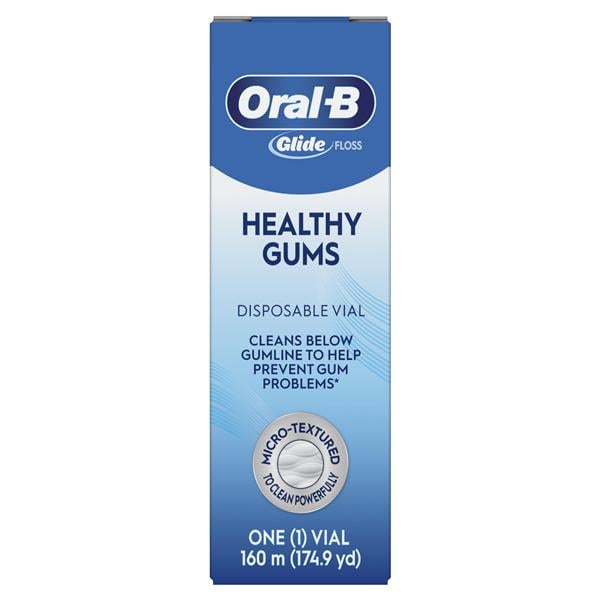 Oral-B Glide Healthy Gums Waxed Floss 160 Meters Unflavored Ea, 100 EA/CA