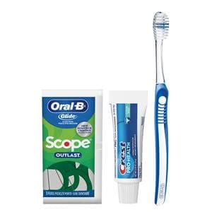 Crest Oral-B Basic Toothbrush Bundle with Flossers 144/Ca