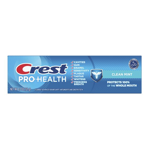 Crest Pro-Health Clean Mint Toothpaste 4.3 oz With Fluoride 12/Ca