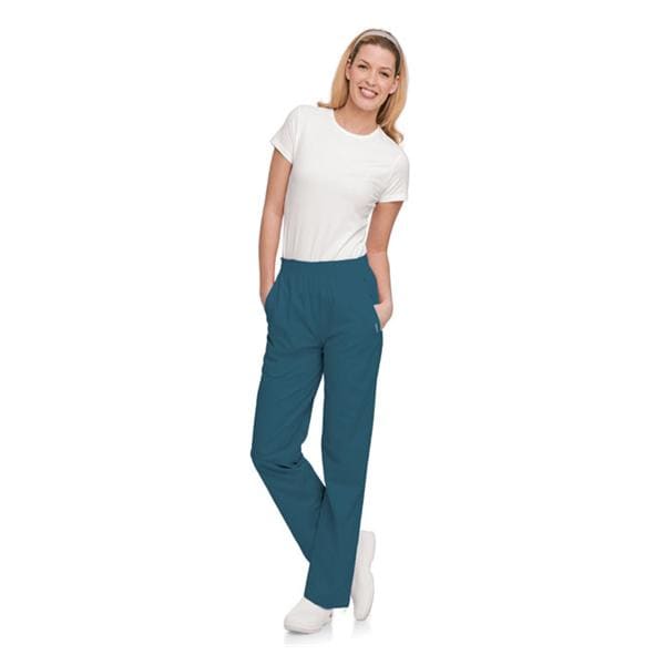 Scrub Pant 4 Pockets X-Large Caribbean Blue Womens Ea