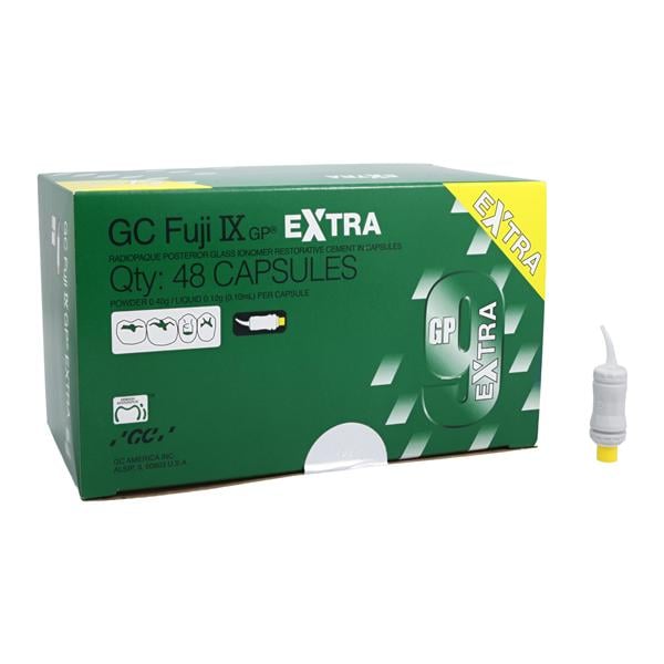 GC Fuji IX GP EXTRA Glass Ionomer Capsule A3 Refill 48/Bx