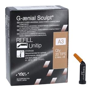 G-aenial Sculpt Universal Composite A3 Unitip Refill 20/Pk