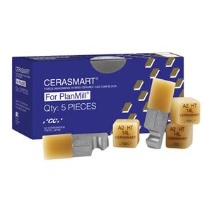 CERASMART HT Milling Blocks High Translucency 14L A1 For PlanMill 5/Pk
