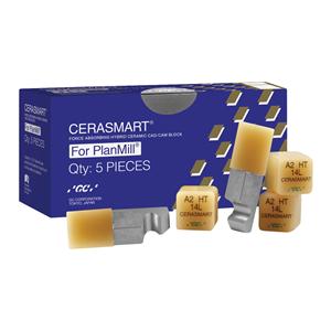 CERASMART LT Milling Blocks Low Translucency 14L A1 For PlanMill 5/Pk