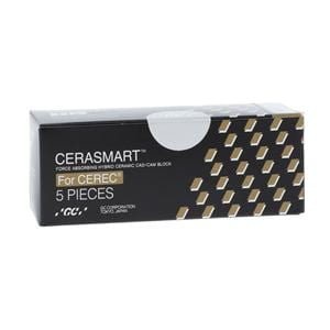 CERASMART LT Milling Blocks Low Translucency 14 A2 For CEREC 5/Pk