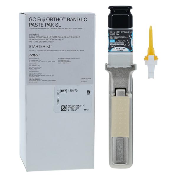 GC Fuji Ortho Band LC Paste Pak Glass Ionomer Cement Blue Starter Kit Ea