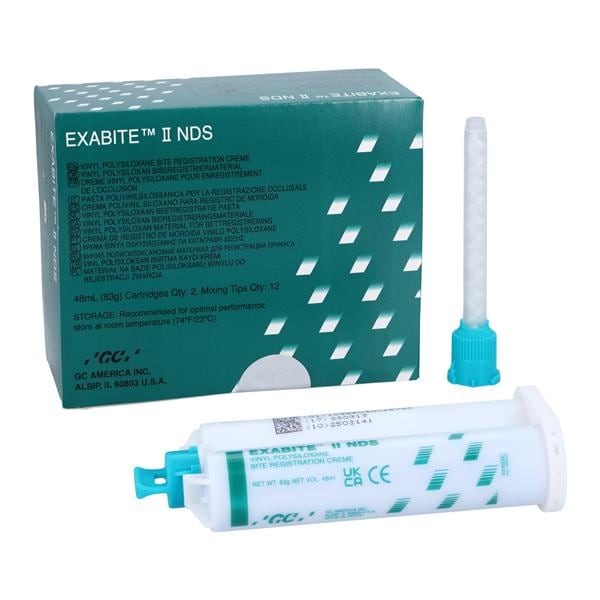 Exabite II NDS Bite Registration Fast Set Unflavored Crtrdg Rfl Pkg 8/Bx