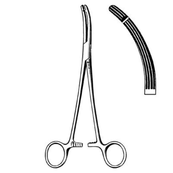 Heaney-Ballentine Hemostatic Forcep Curved Ea