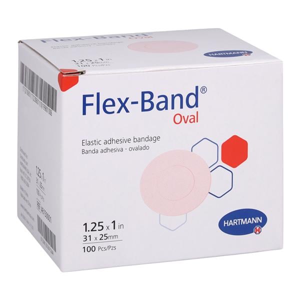 Flex-Band Adhesive Bandage Fabric 1.25x1" Flesh Sterile 100/Bx