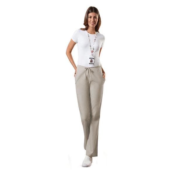 Scrub Pant 3 Pockets Medium Khaki Womens Ea