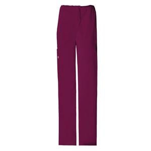 Cherokee Scrub Pant 4 Pockets Large Wine Unisex Ea