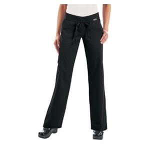 Scrub Pant Multiple Pockets X-Large Black Womens Ea