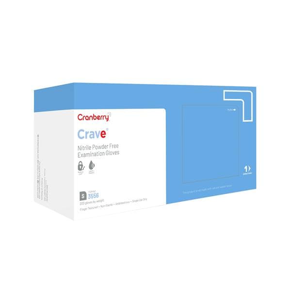 Crave Nitrile Exam Gloves Small Light Blue Non-Sterile