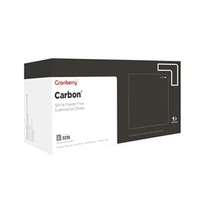 Carbon Nitrile Exam Gloves Large Black Non-Sterile
