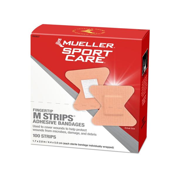 MStrips Adhesive Bandage Fabric 1.7x2" Tan 100/Bx