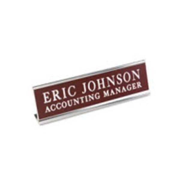 Custom Desk Sign Metal Ea