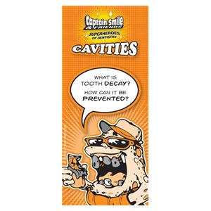 Captain Smile & Friends Brochure Cavities 4 Panels English 50/Pk